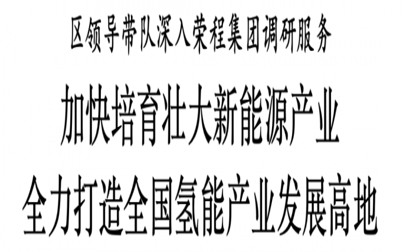 濱海新區(qū)區(qū)委副書記、區(qū)長單澤峰帶隊深入榮程集團調(diào)研服務(wù)